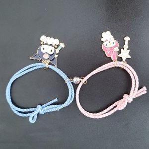 Magnetic couple bracelets